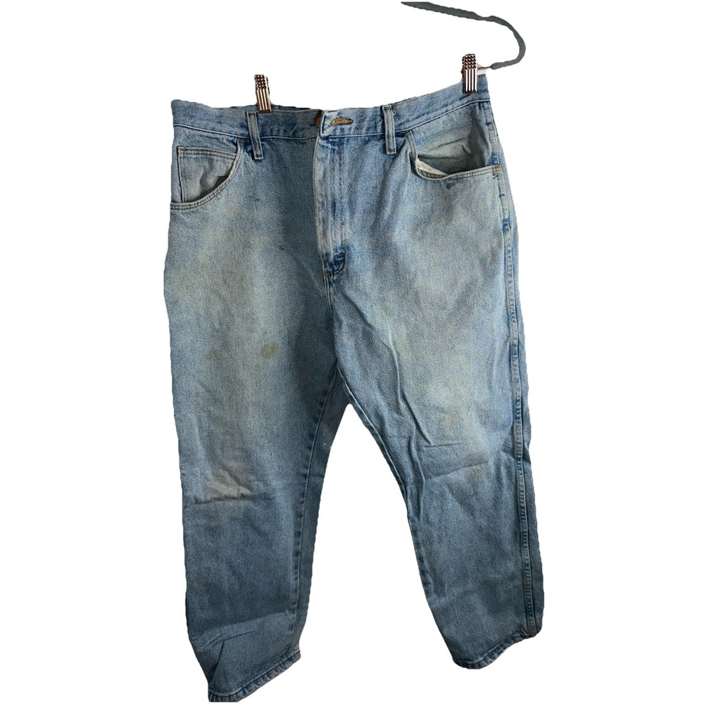 Vintage Rustler Jeans 38x29 Straight Leg Made In USA #130273